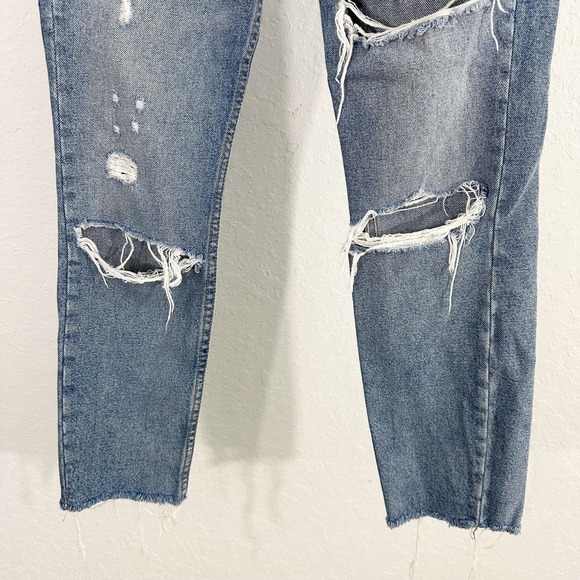 NWOT GRLFRND The Karolina Distressed A Little More Love Jeans Blue Size 24 - Picture 7 of 12